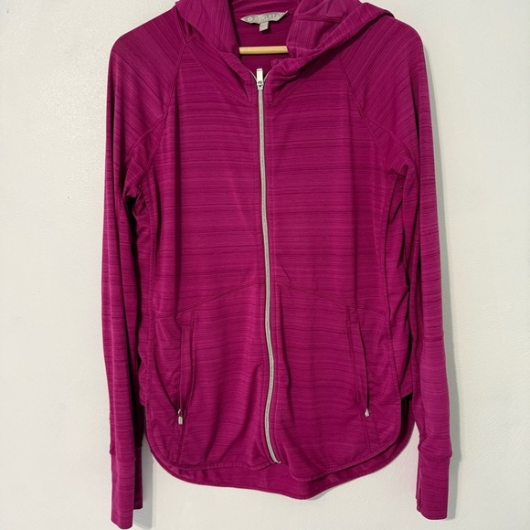 Athleta Jackets & Blazers - Athleta Fuchsia Zip-Up Hoodie lightweight flaw